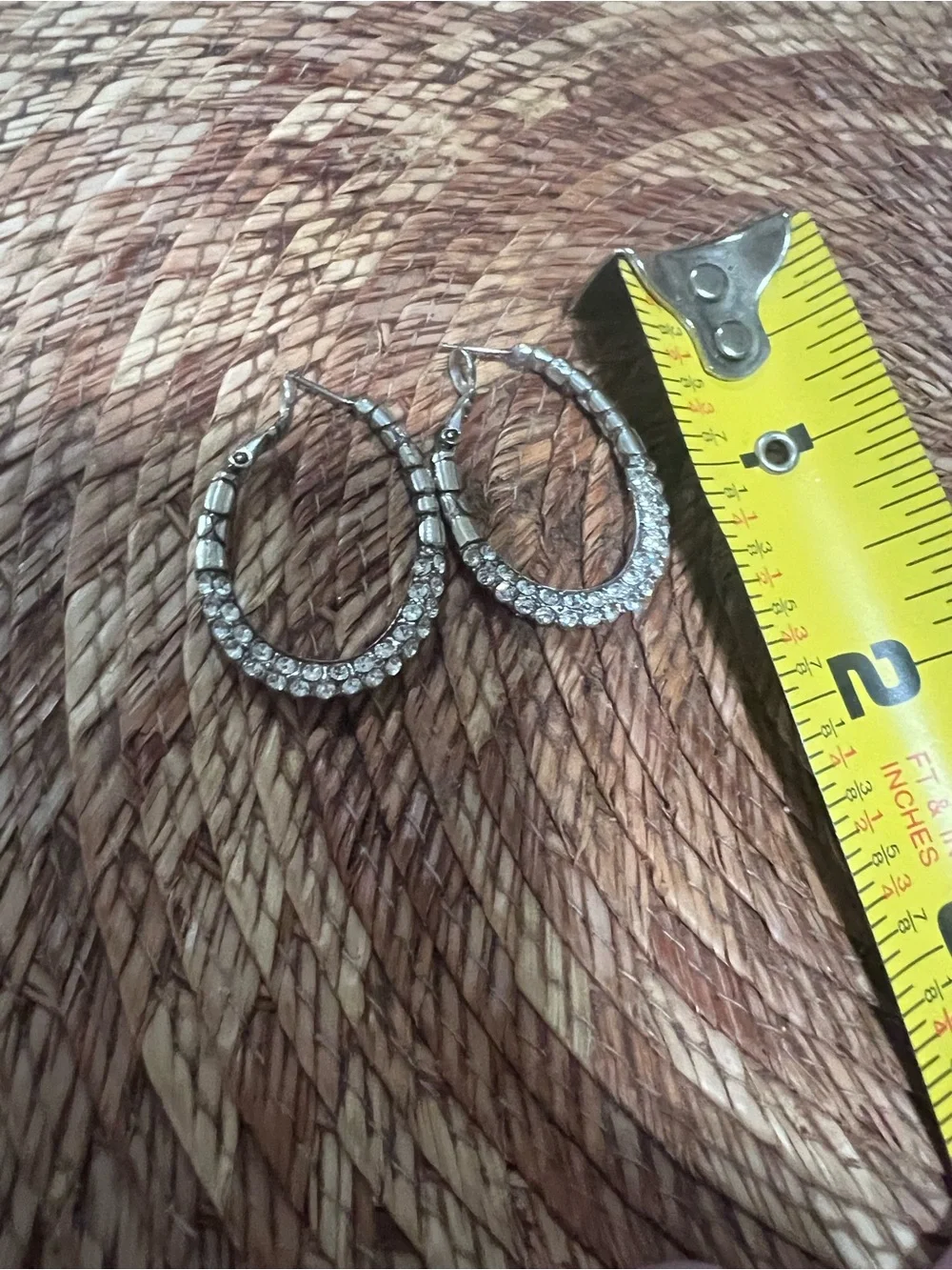 Brighton Crystal-Embellished Silver Hoop Earrings - Women's Jewelry - Picture 2 of 4